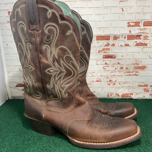 Ariat Legend Square Toe Cowboy Western Boots - Picture 1 of 11